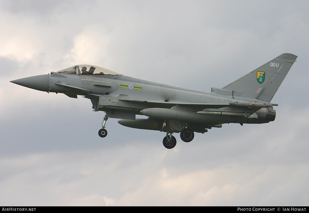 Aircraft Photo of ZJ916 | Eurofighter EF-2000 Typhoon FGR4 | UK - Air Force | AirHistory.net #201239