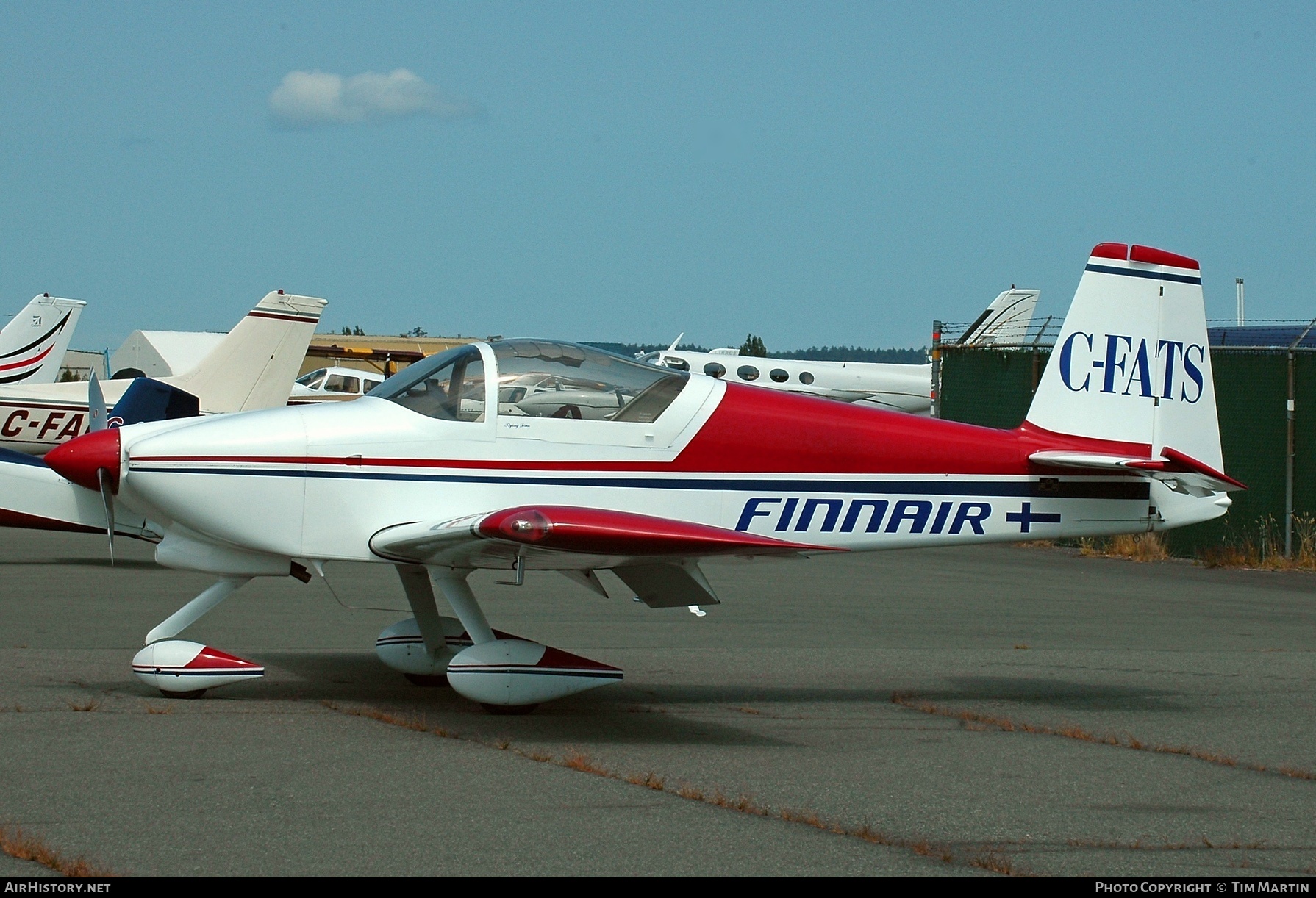 Aircraft Photo of C-FATS | Van's RV-7A | Finnair | AirHistory.net #201251