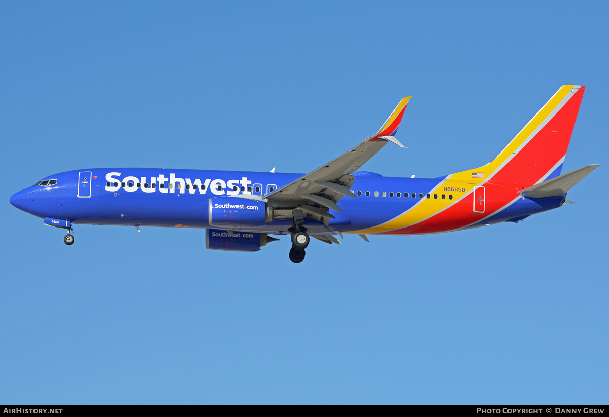 Aircraft Photo of N8665D | Boeing 737-8H4 | Southwest Airlines | AirHistory.net #201252