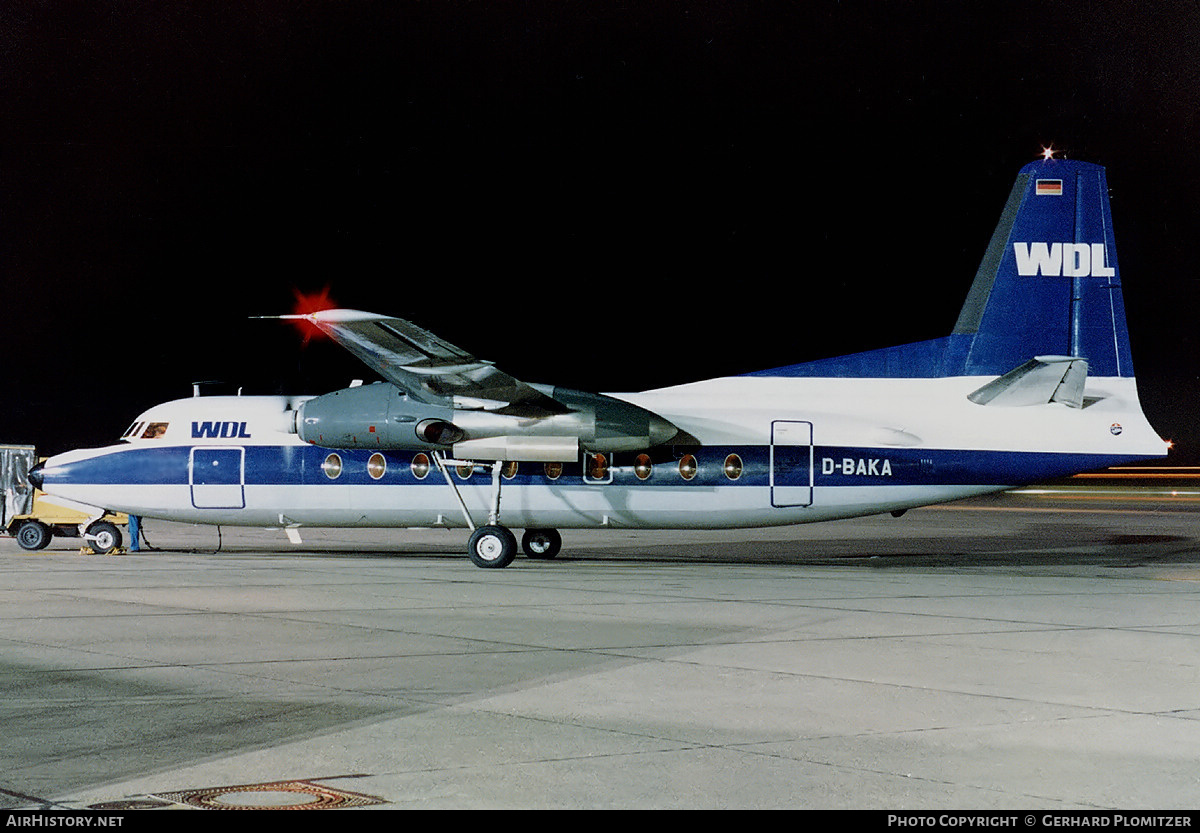 Aircraft Photo of D-BAKA | Fokker F27-100 Friendship | WDL Aviation | AirHistory.net #201308