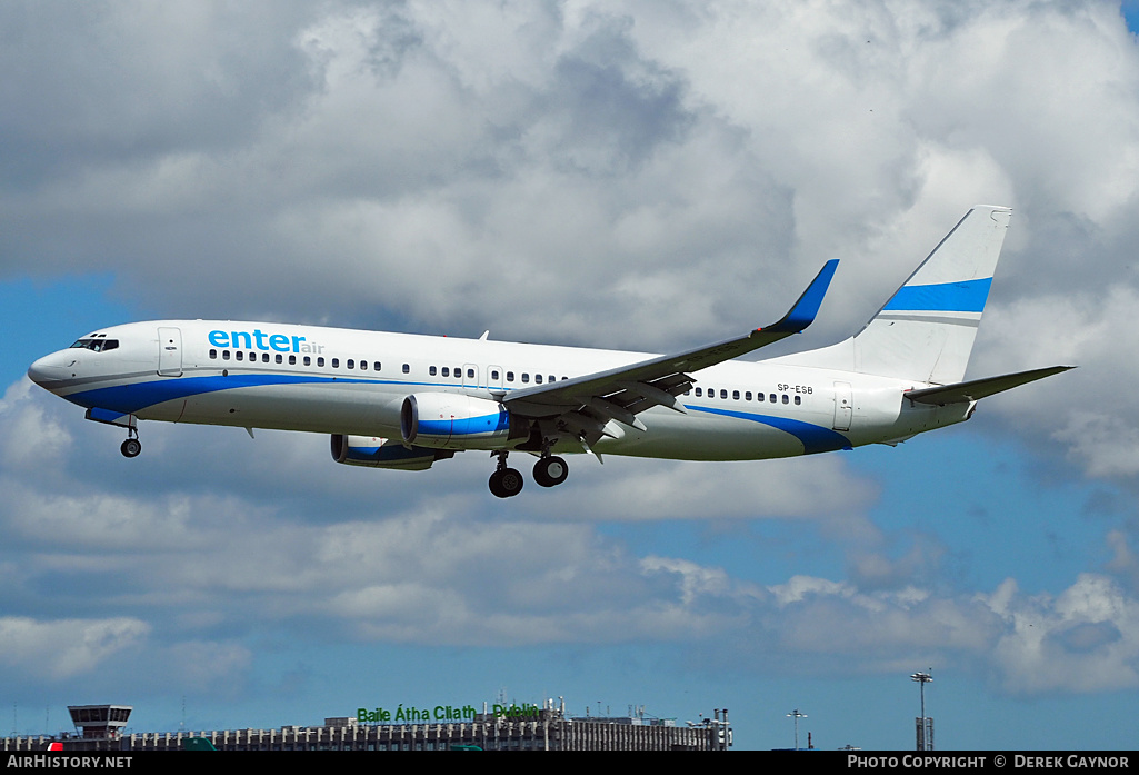 Aircraft Photo of SP-ESB | Boeing 737-8Q8 | Enter Air | AirHistory.net #201336