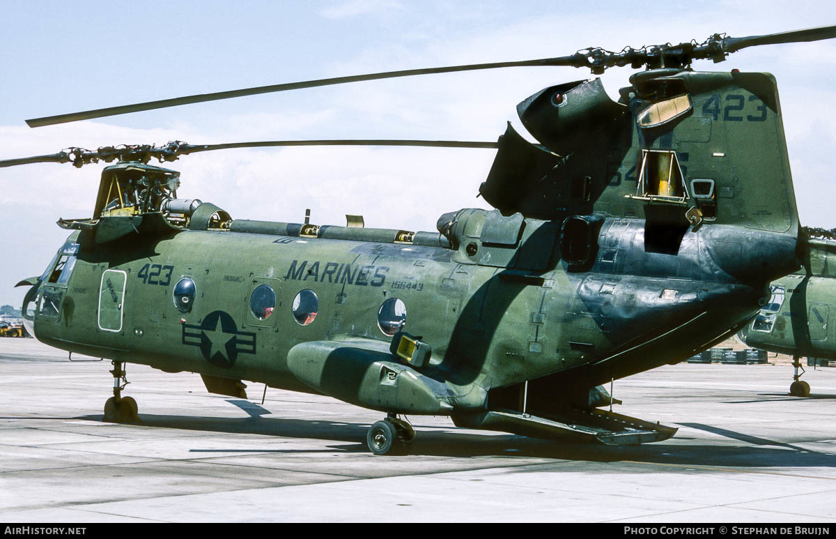 Aircraft Photo of 156443 / 6443 | Boeing Vertol CH-46F Sea Knight | USA - Marines | AirHistory.net #201396