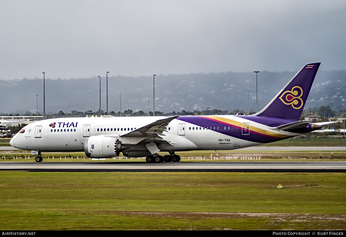 Aircraft Photo of HS-TQA | Boeing 787-8 Dreamliner | Thai Airways International | AirHistory.net #201437