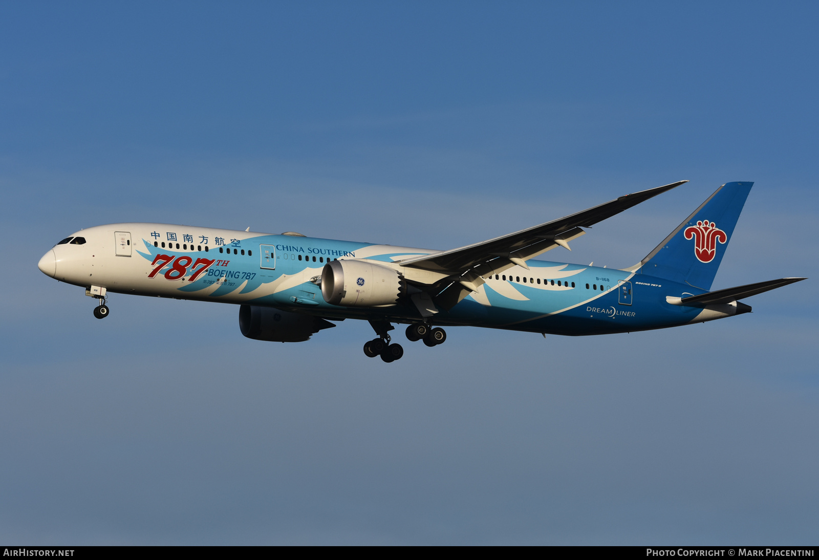 Aircraft Photo of B-1168 | Boeing 787-9 Dreamliner | China Southern Airlines | AirHistory.net #201481