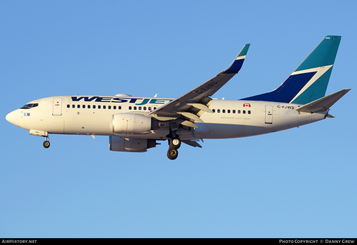 Aircraft Photo of C-FJWS | Boeing 737-76N | WestJet | AirHistory.net #201546