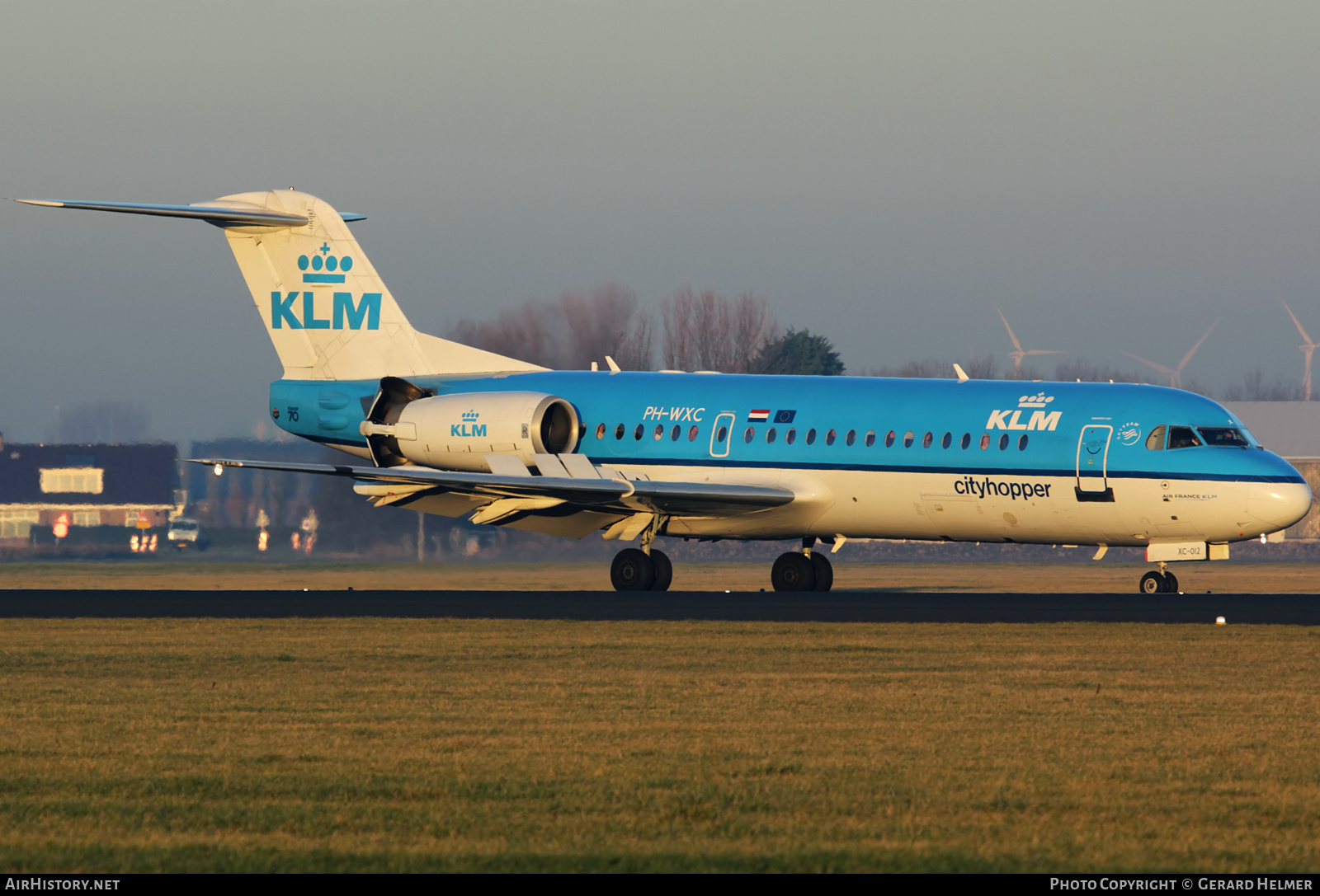 Aircraft Photo of PH-WXC | Fokker 70 (F28-0070) | KLM Cityhopper | AirHistory.net #201560