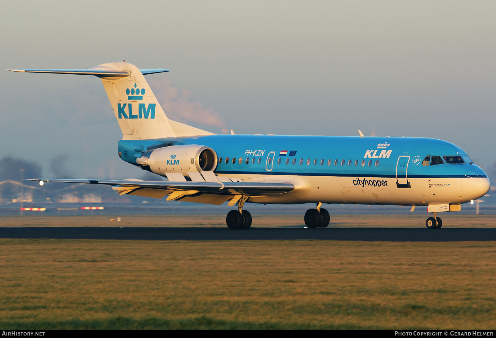 Aircraft Photo of PH-KZN | Fokker 70 (F28-0070) | KLM Cityhopper | AirHistory.net #201580