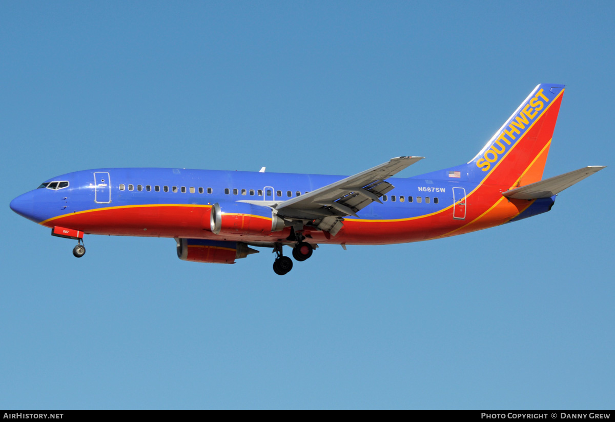 Aircraft Photo of N687SW | Boeing 737-3Q8 | Southwest Airlines | AirHistory.net #201620