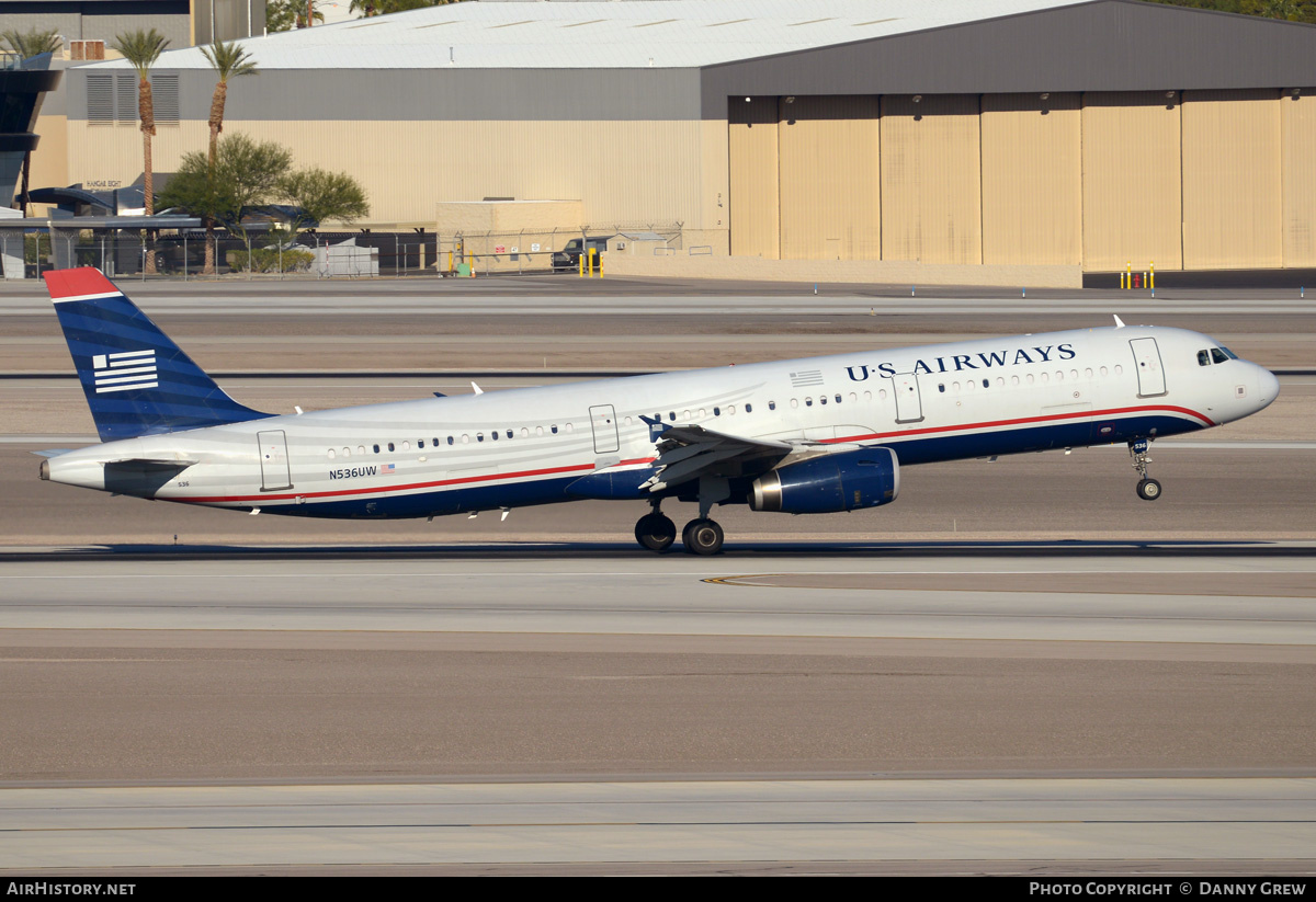 Aircraft Photo of N536UW | Airbus A321-231 | US Airways | AirHistory.net #201650