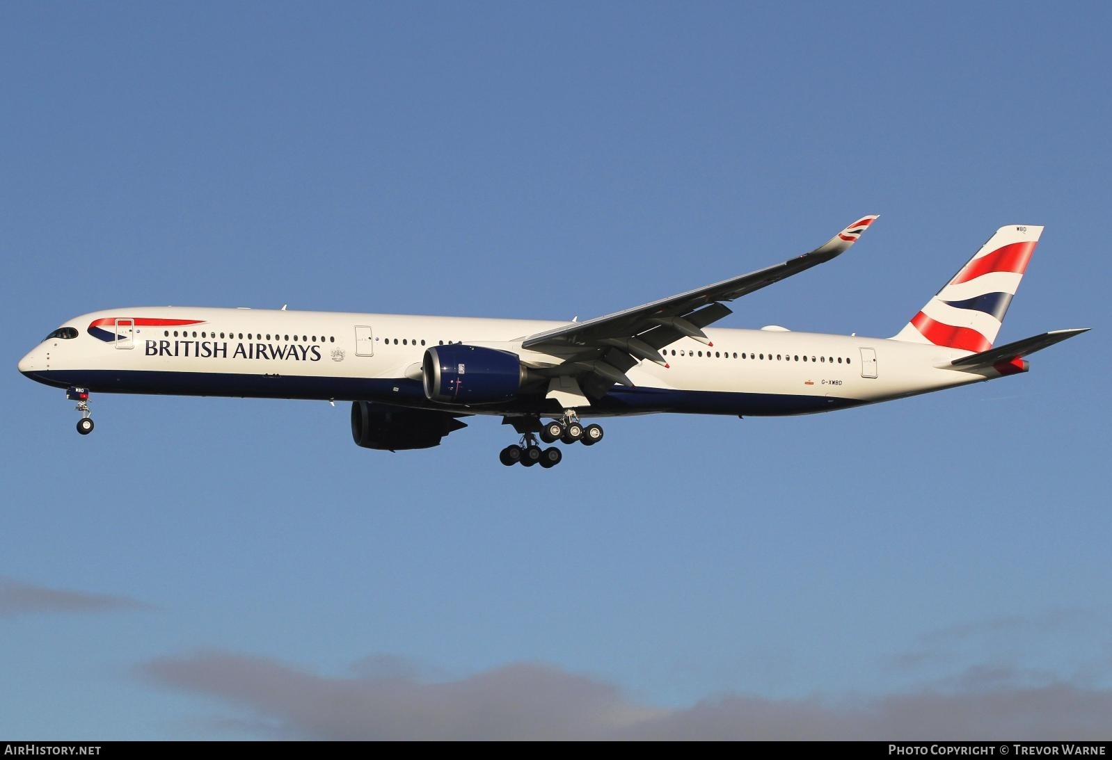 Aircraft Photo of G-XWBD | Airbus A350-1041 | British Airways | AirHistory.net #201666