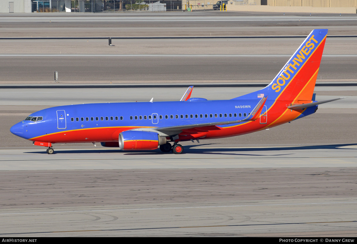 Aircraft Photo of N496WN | Boeing 737-7H4 | Southwest Airlines | AirHistory.net #201669