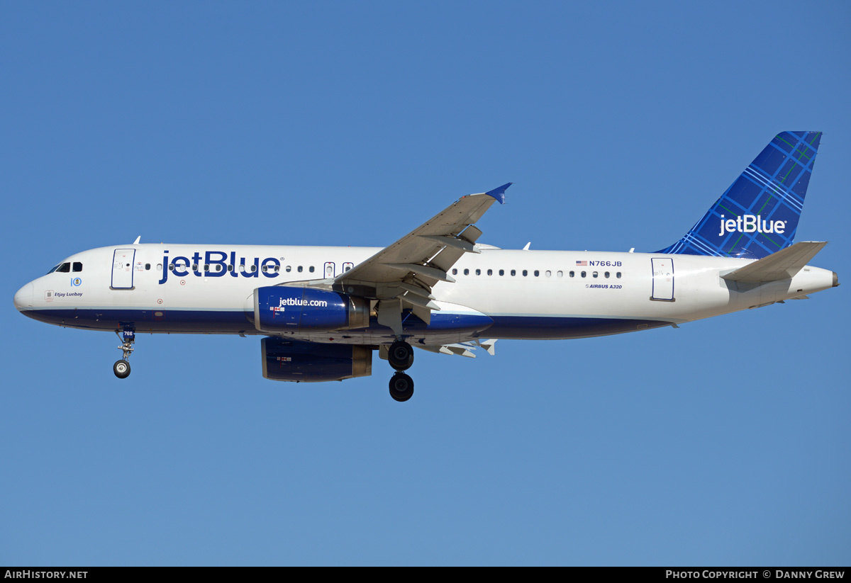 Aircraft Photo of N766JB | Airbus A320-232 | JetBlue Airways | AirHistory.net #201671