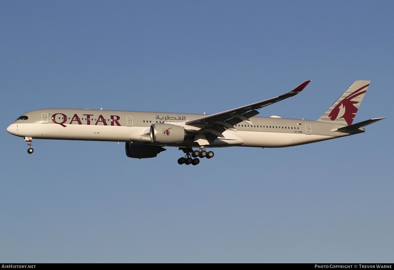 Aircraft Photo of A7-ANM | Airbus A350-1041 | Qatar Airways | AirHistory.net #201676