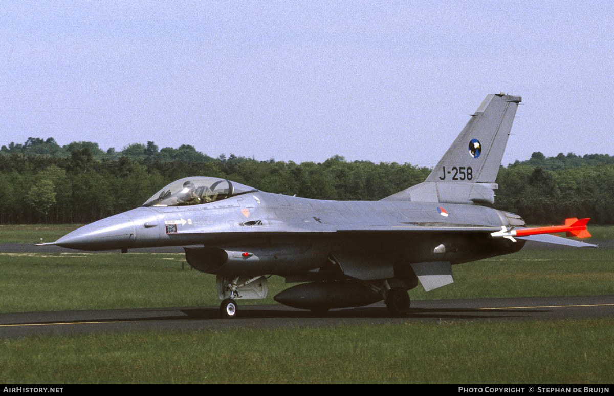 Aircraft Photo of J-258 | General Dynamics F-16A Fighting Falcon | Netherlands - Air Force | AirHistory.net #201680