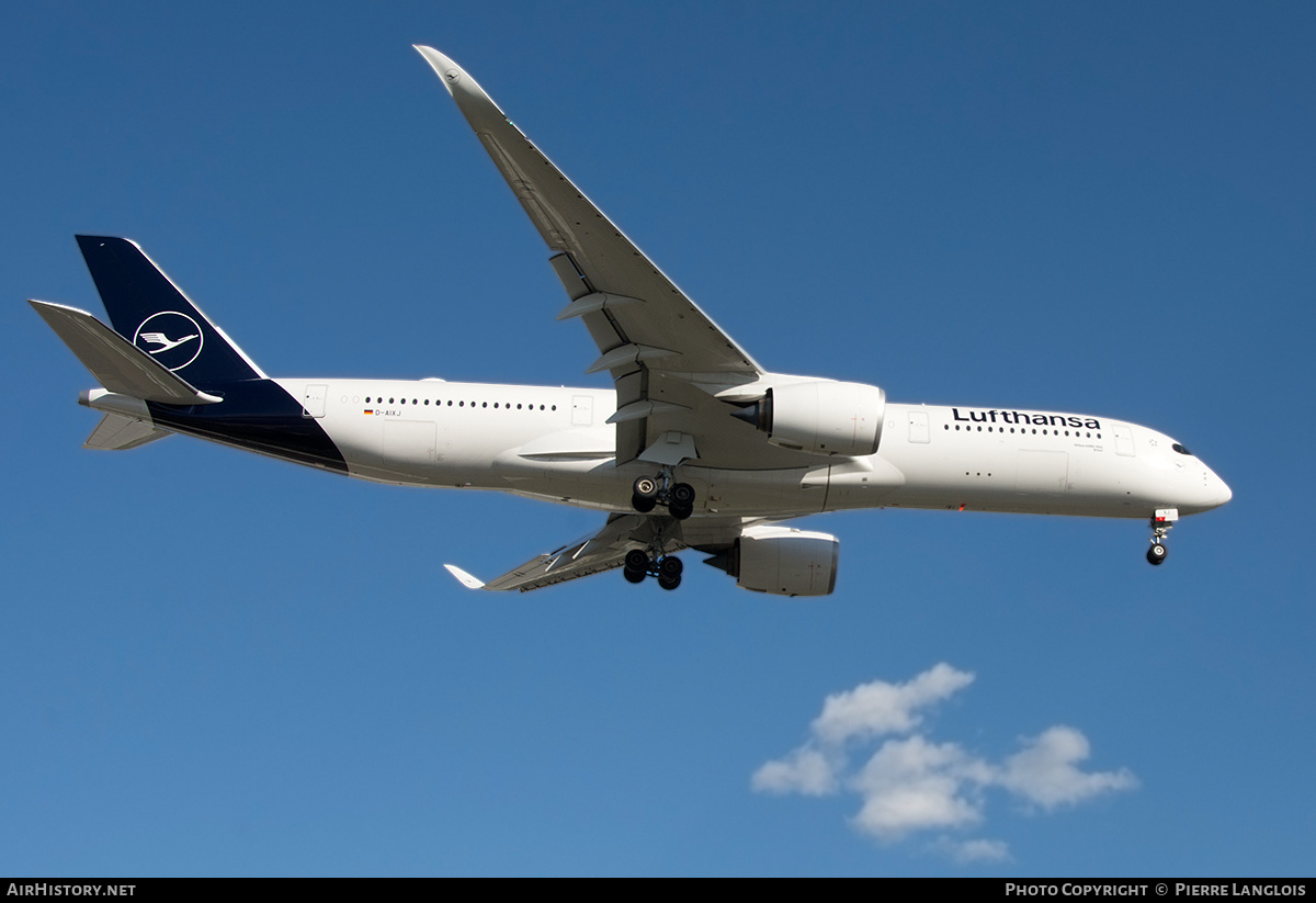 Aircraft Photo of D-AIXJ | Airbus A350-941 | Lufthansa | AirHistory.net #201689