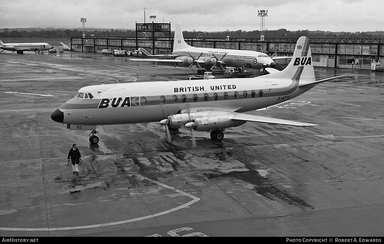 Aircraft Photo of G-APTC | Vickers 833 Viscount | British United Airways - BUA | AirHistory.net #201728