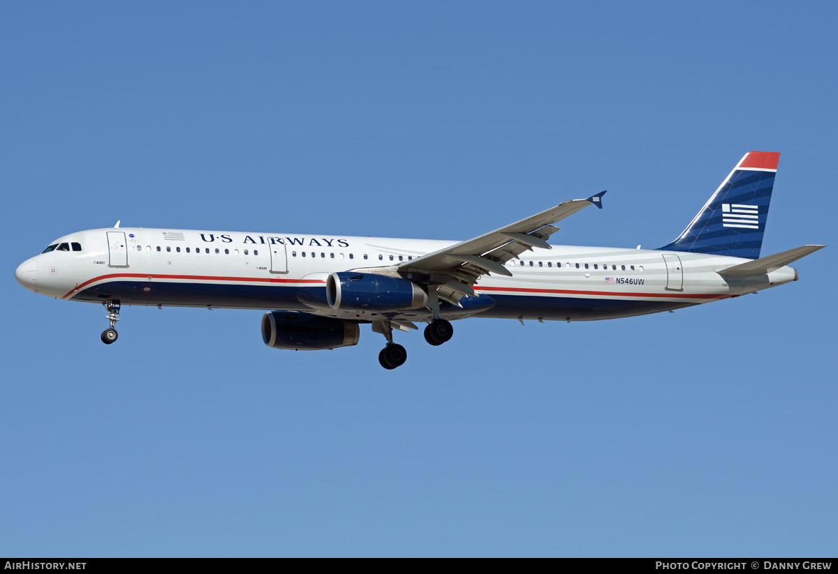 Aircraft Photo of N546UW | Airbus A321-231 | US Airways | AirHistory.net #201730