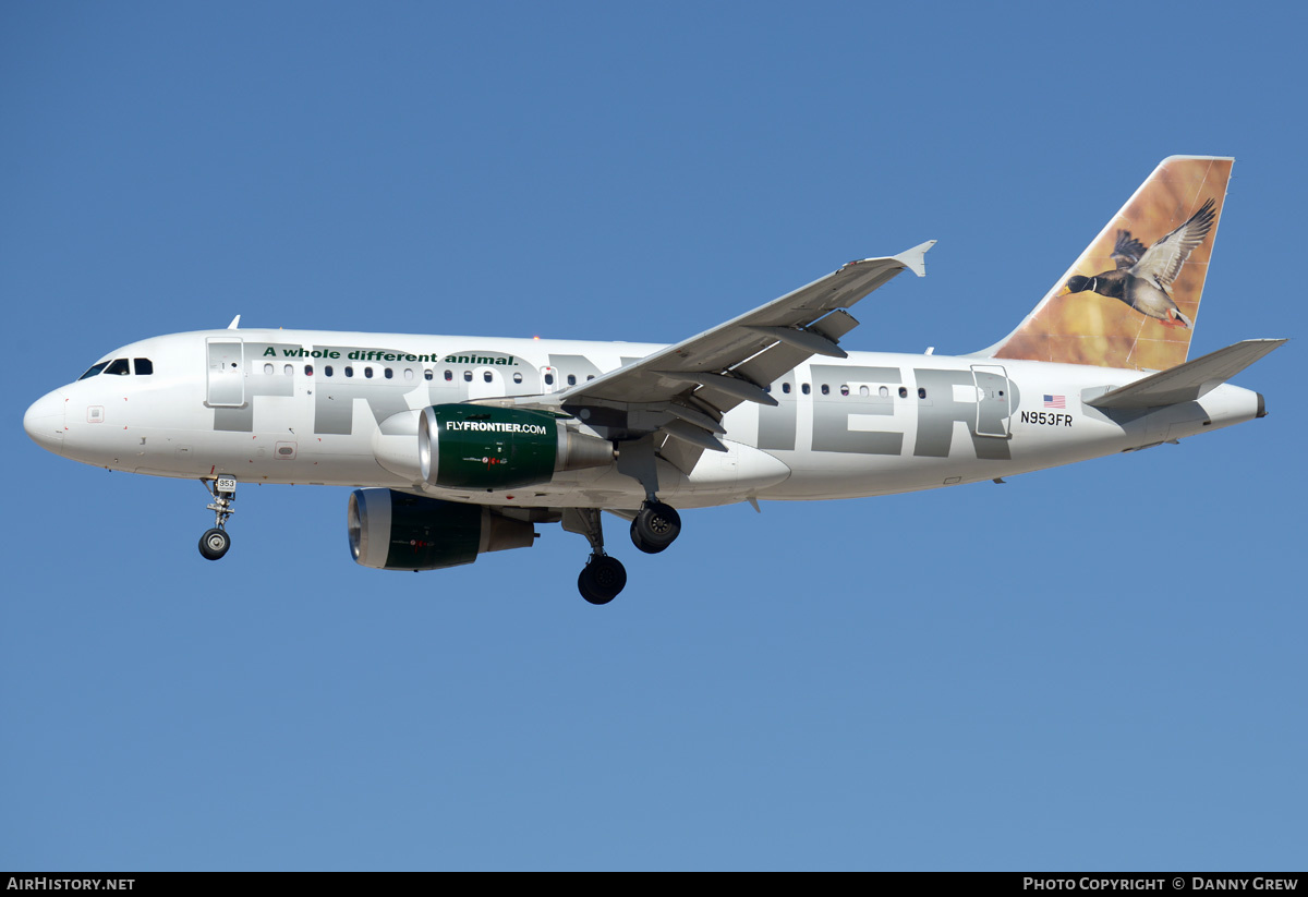 Aircraft Photo of N953FR | Airbus A319-112 | Frontier Airlines | AirHistory.net #201740