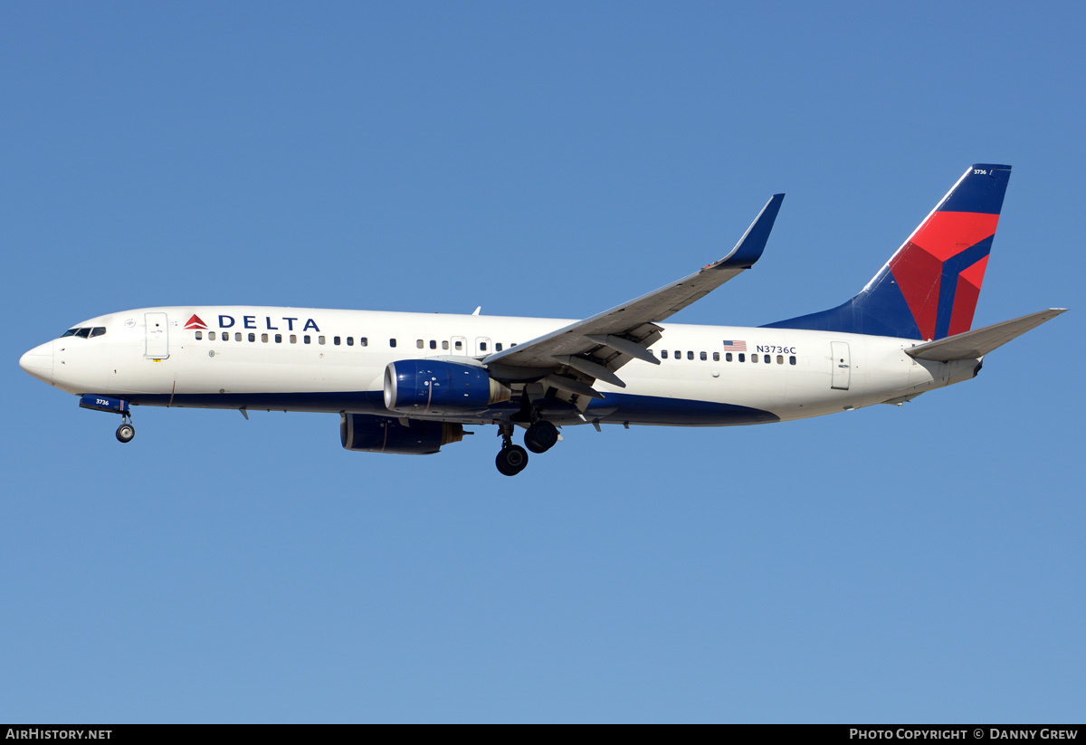 Aircraft Photo of N3736C | Boeing 737-832 | Delta Air Lines | AirHistory.net #201745