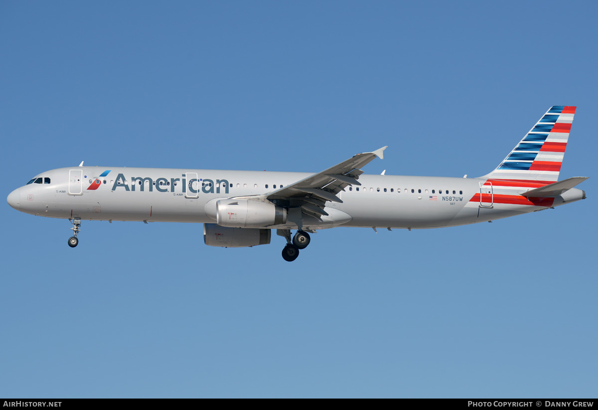 Aircraft Photo of N587UW | Airbus A321-231 | American Airlines | AirHistory.net #201754