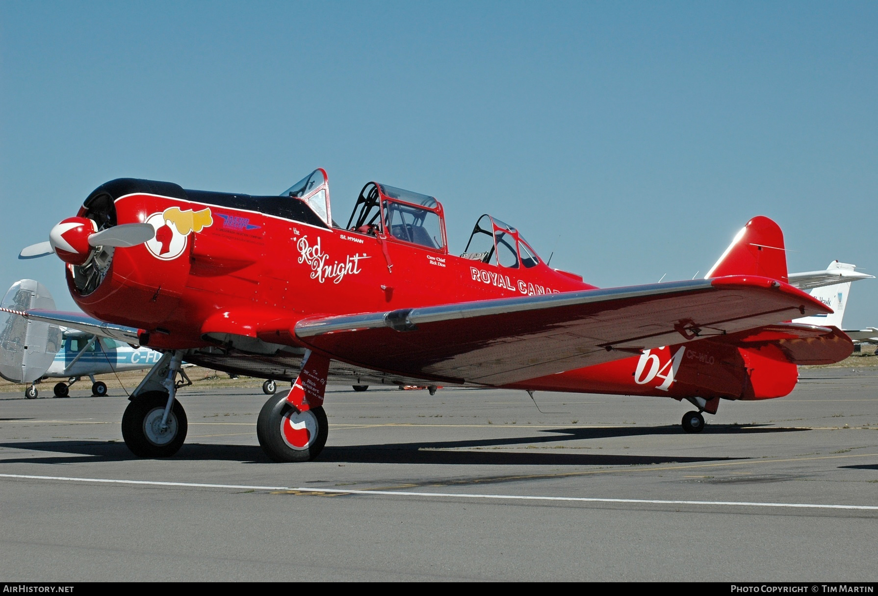 Aircraft Photo of CF-WLO | North American Harvard Mk4 | Canada - Air Force | AirHistory.net #201781