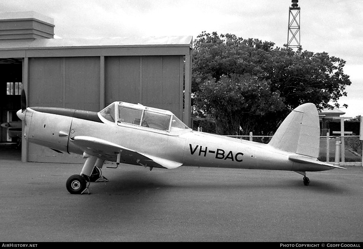 Aircraft Photo of VH-BAC | De Havilland DHC-1 Chipmunk T10 | AirHistory.net #201795