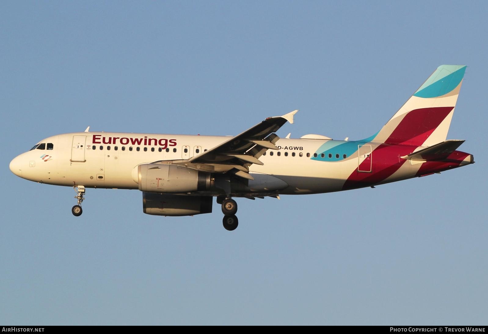 Aircraft Photo of D-AGWB | Airbus A319-132 | Eurowings | AirHistory.net #201826