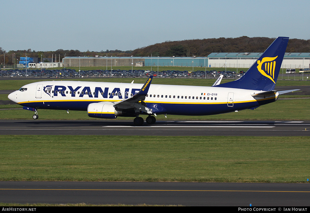 Aircraft Photo of EI-DYR | Boeing 737-8AS | Ryanair | AirHistory.net #201853