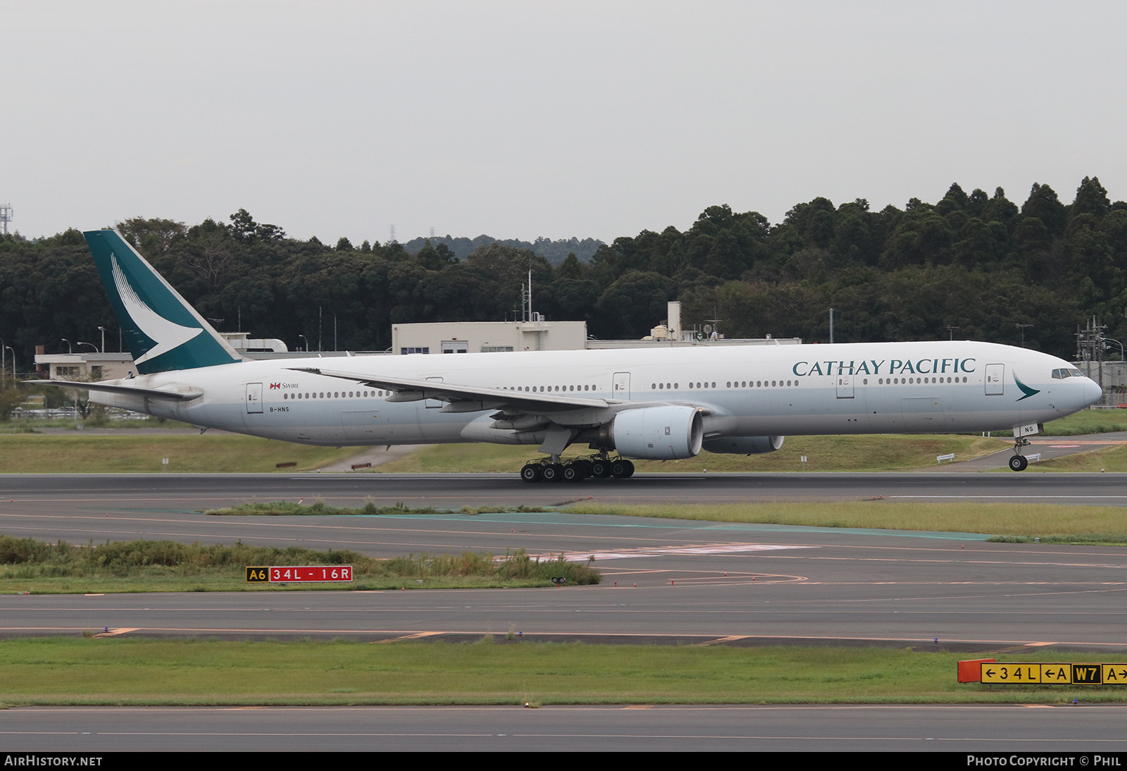 Aircraft Photo of B-HNS | Boeing 777-31H | Cathay Pacific Airways | AirHistory.net #201887