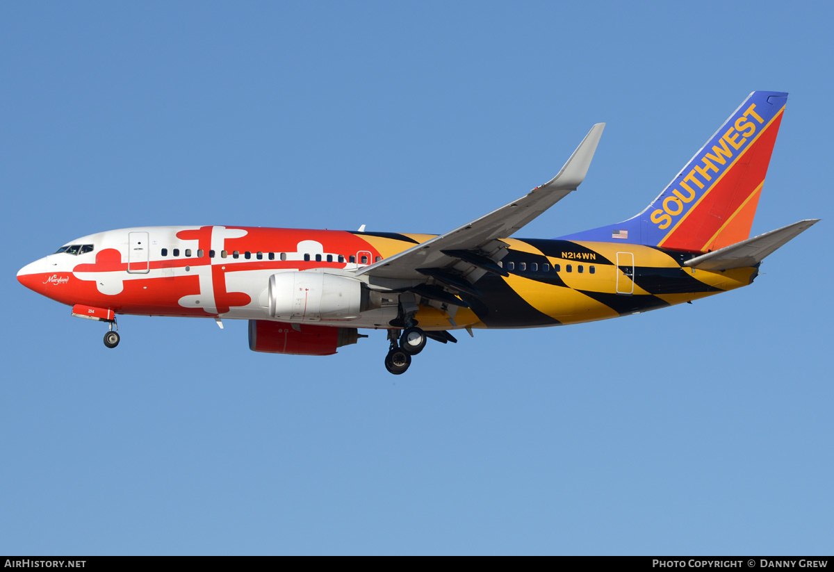 Aircraft Photo of N214WN | Boeing 737-7H4 | Southwest Airlines | AirHistory.net #202008