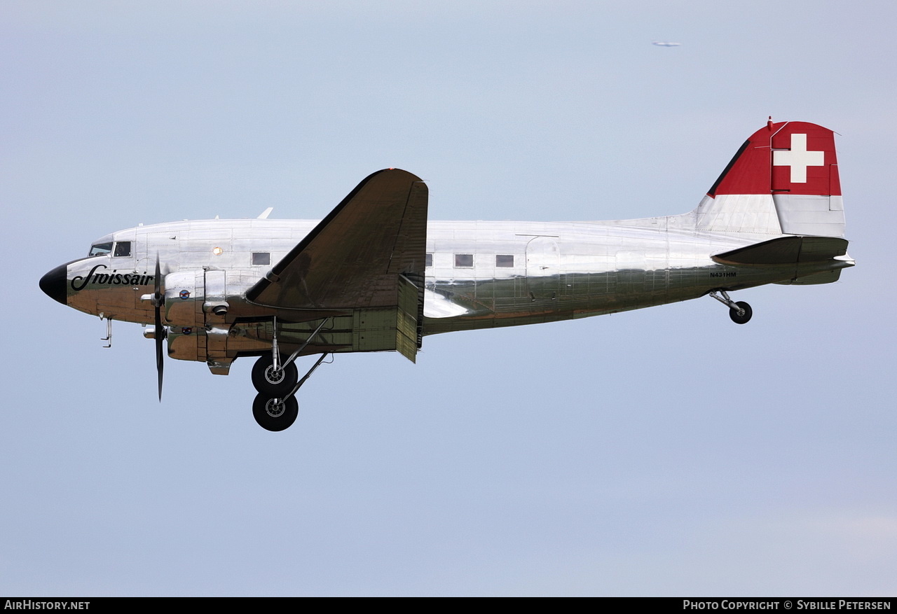 Aircraft Photo of N431HM | Douglas DC-3(C) | Swissair | AirHistory.net #202053