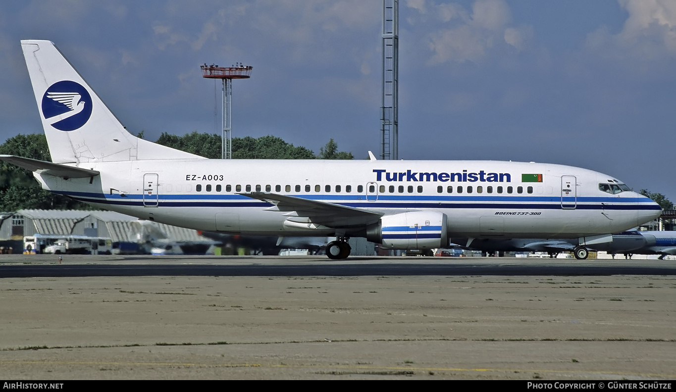 Aircraft Photo of EZ-A003 | Boeing 737-332 | Turkmenistan Airlines | AirHistory.net #202054