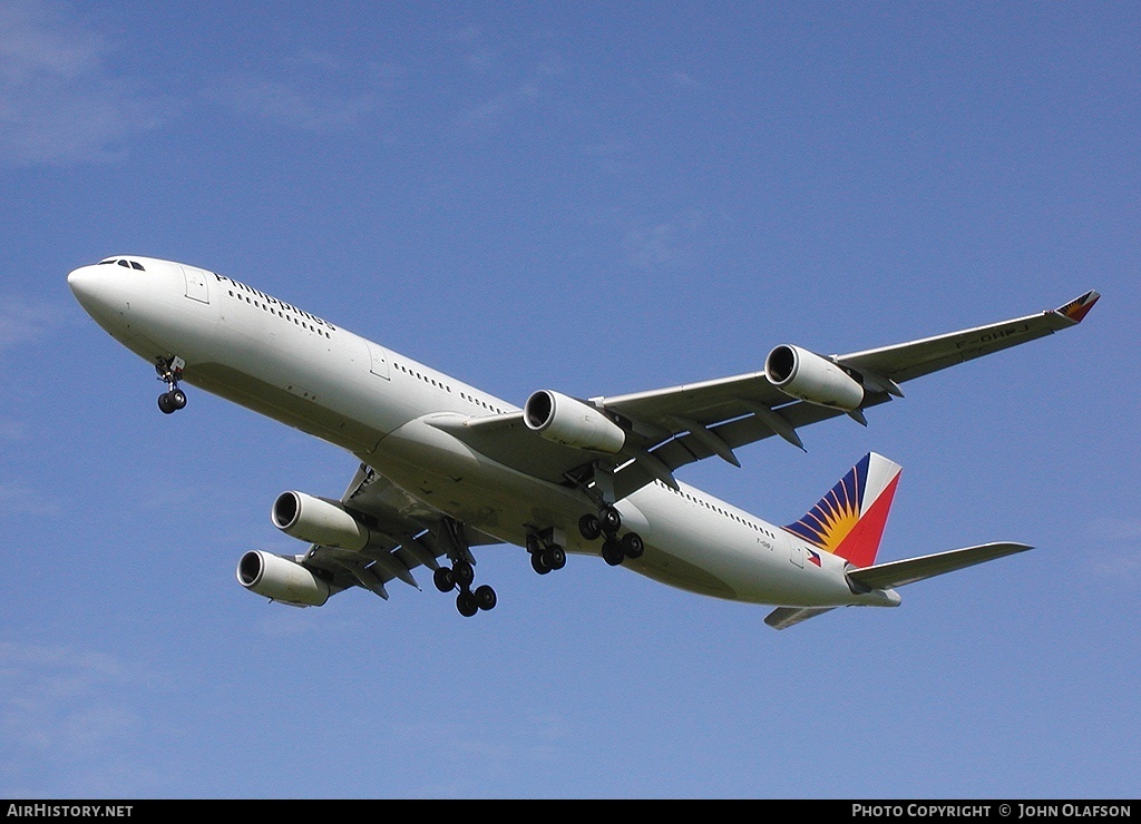 Aircraft Photo of F-OHPJ | Airbus A340-313 | Philippine Airlines | AirHistory.net #202150