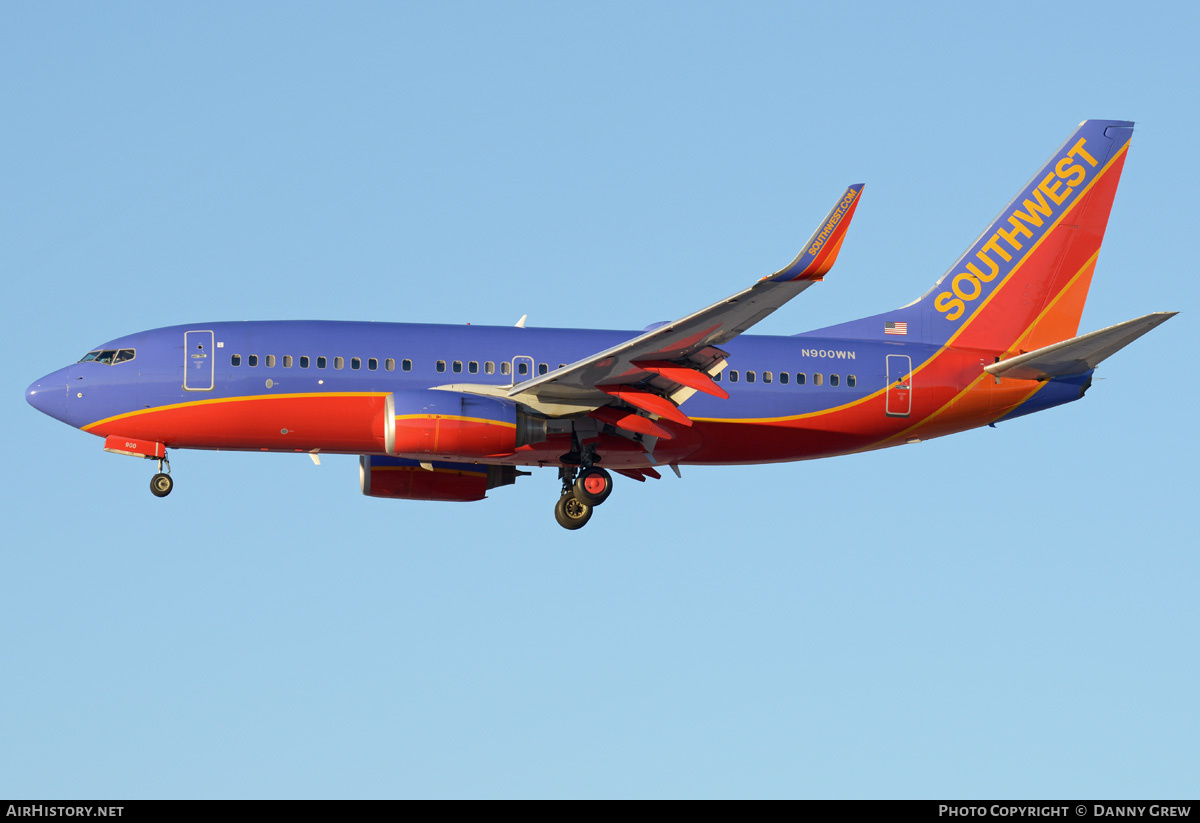 Aircraft Photo of N900WN | Boeing 737-7H4 | Southwest Airlines | AirHistory.net #202180
