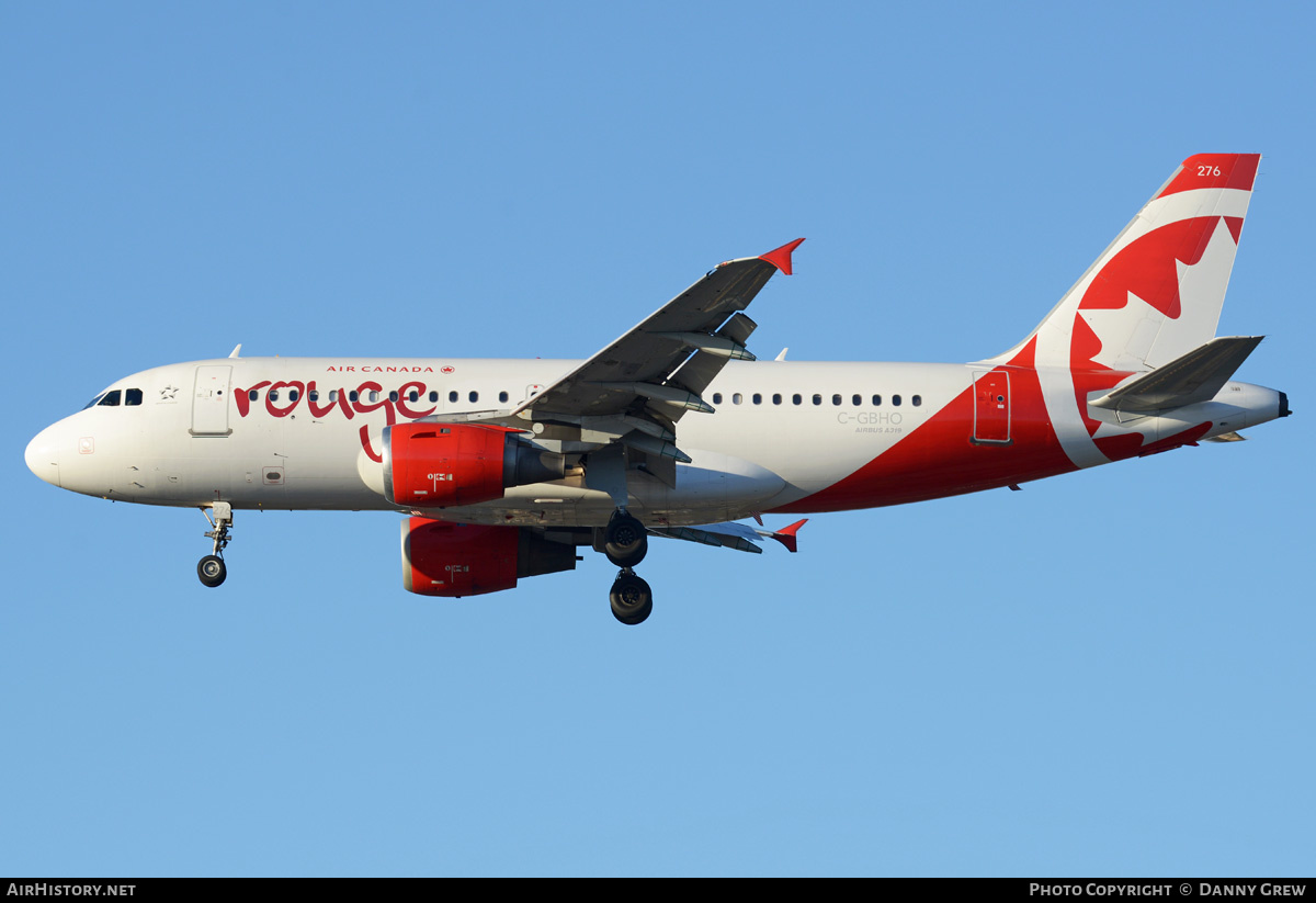 Aircraft Photo of C-GBHO | Airbus A319-114 | Air Canada Rouge | AirHistory.net #202213