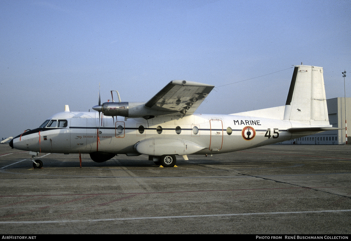 Aircraft Photo of 45 | Nord 262E | France - Navy | AirHistory.net #202244