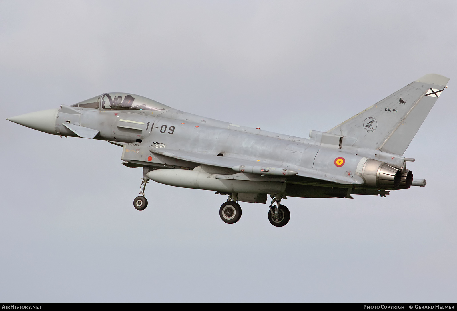 Aircraft Photo of C16-29 | Eurofighter EF-2000 Typhoon S | Spain - Air Force | AirHistory.net #202296