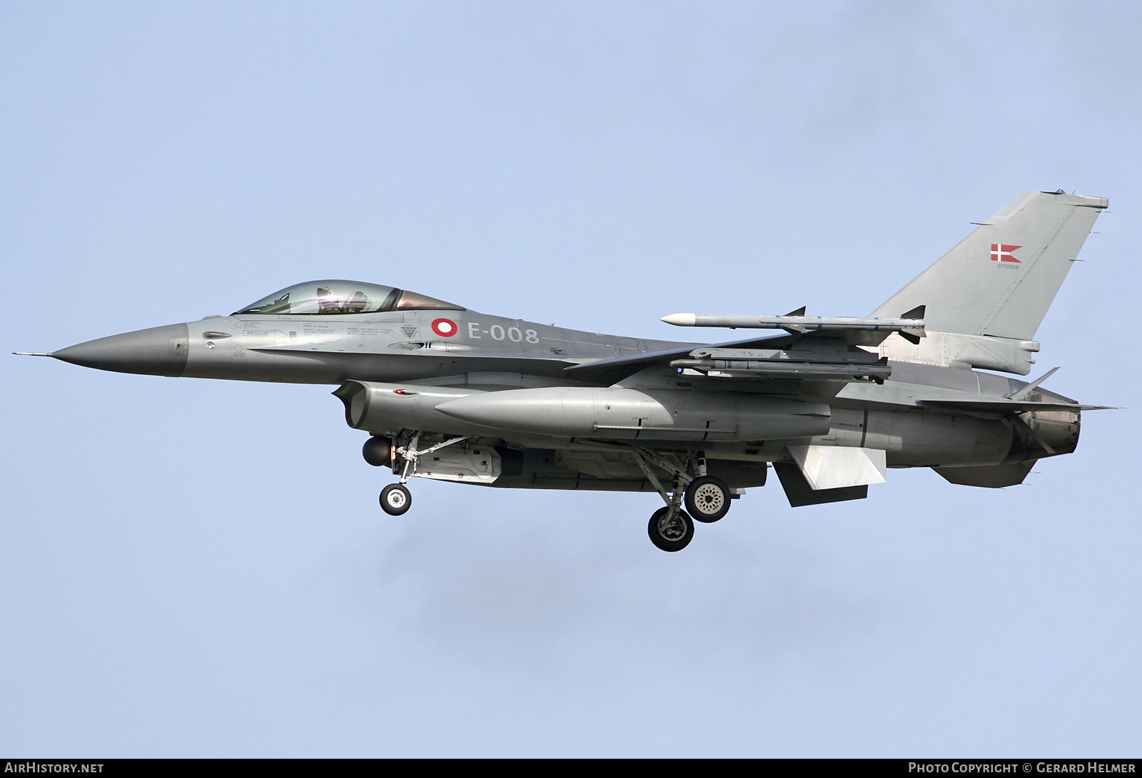 Aircraft Photo of E-008 | General Dynamics F-16AM Fighting Falcon | Denmark - Air Force | AirHistory.net #202298