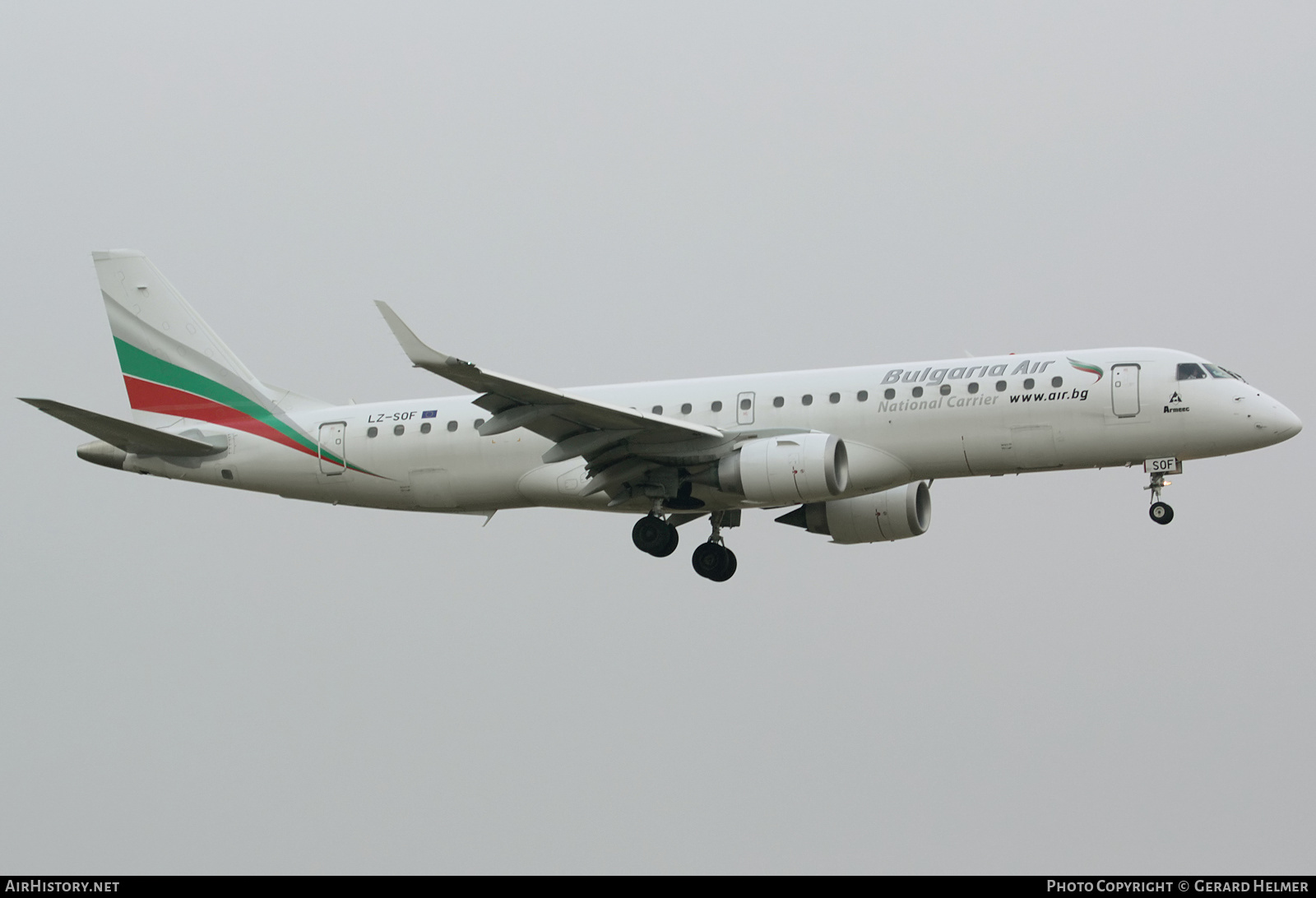 Aircraft Photo of LZ-SOF | Embraer 190STD (ERJ-190-100STD) | Bulgaria Air | AirHistory.net #202323