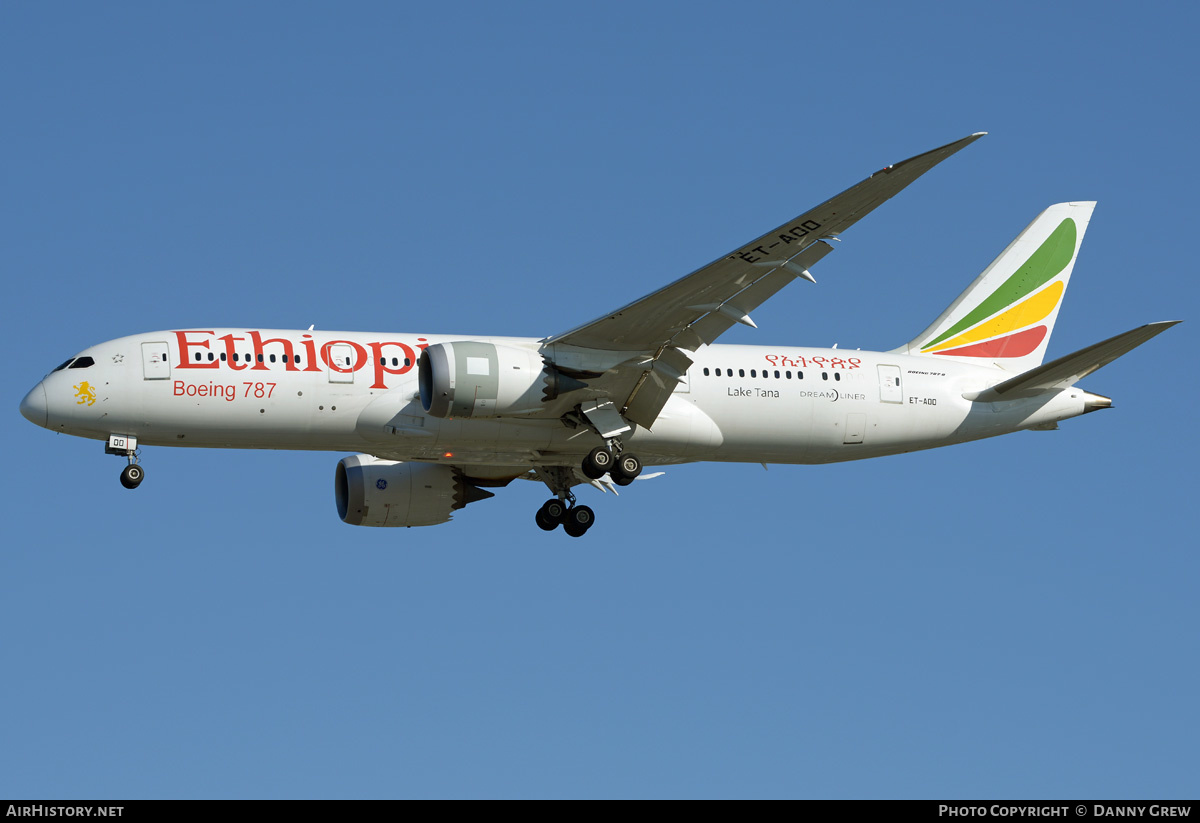 Aircraft Photo of ET-AOO | Boeing 787-8 Dreamliner | Ethiopian Airlines | AirHistory.net #202336