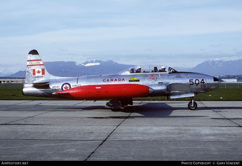 Aircraft Photo of 133504 | Canadair CT-133 Silver Star 3 | Canada - Air Force | AirHistory.net #202338
