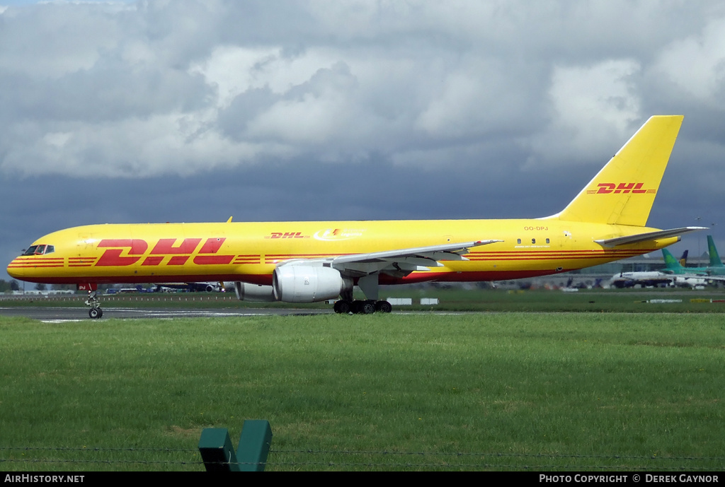 Aircraft Photo of OO-DPJ | Boeing 757-236/SF | DHL International | AirHistory.net #202364