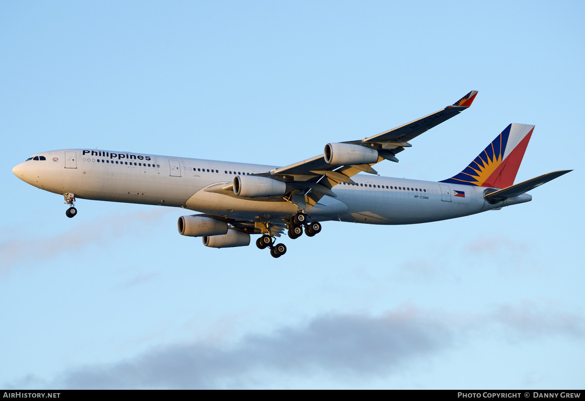 Aircraft Photo of RP-C3441 | Airbus A340-313X | Philippine Airlines | AirHistory.net #202368