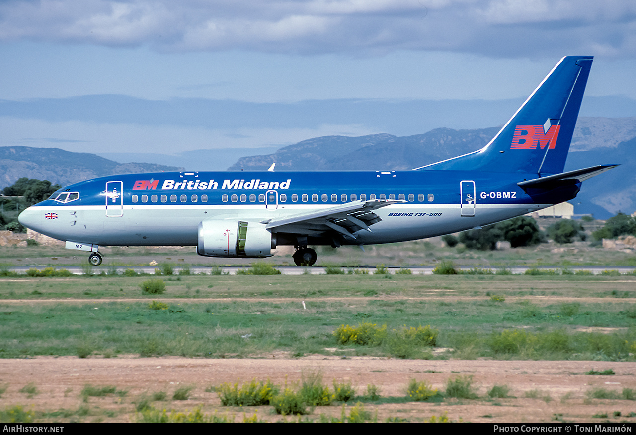 Aircraft Photo of G-OBMZ | Boeing 737-53A | British Midland Airways - BMA | AirHistory.net #202497