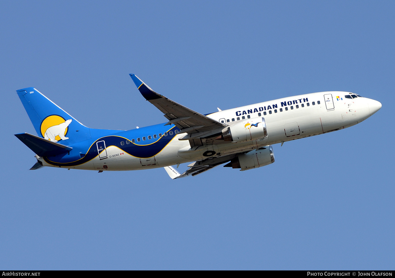 Aircraft Photo of C-GCNZ | Boeing 737-36Q | Canadian North | AirHistory.net #202500