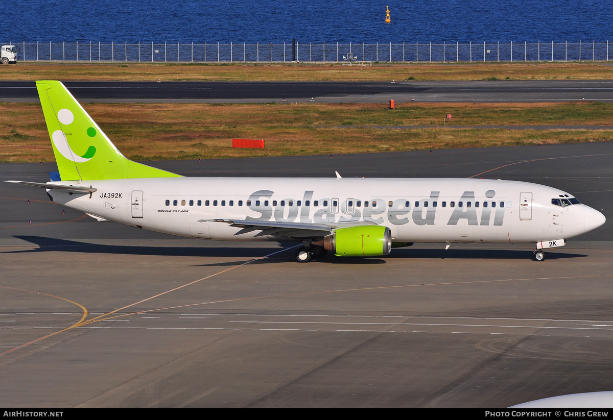 Aircraft Photo of JA392K | Boeing 737-46M | Solaseed Air | AirHistory.net #202545