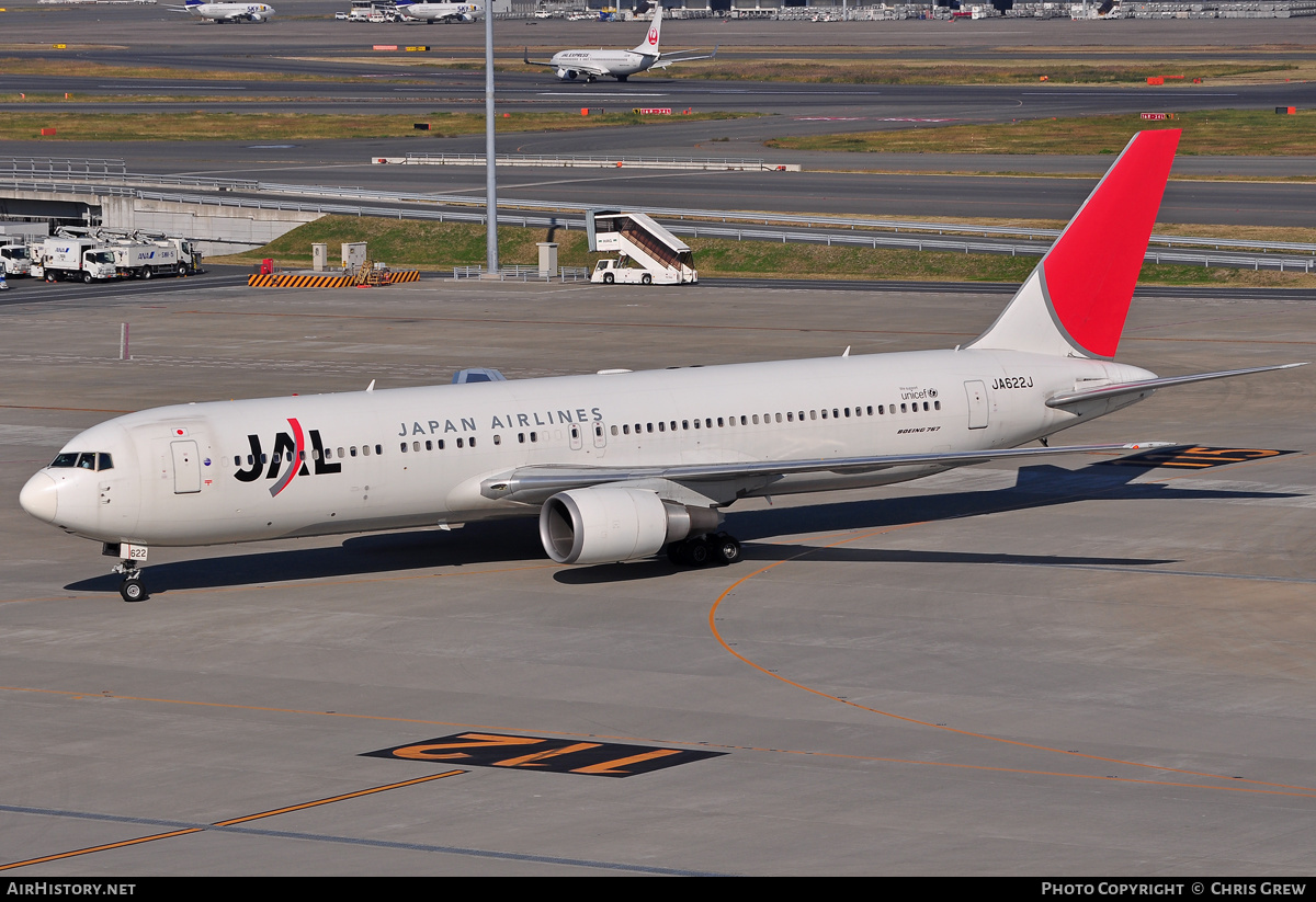 Aircraft Photo of JA622J | Boeing 767-346/ER | Japan Airlines - JAL | AirHistory.net #202548