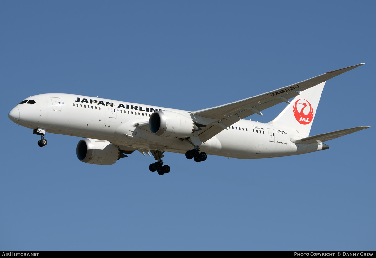 Aircraft Photo of JA823J | Boeing 787-8 Dreamliner | Japan Airlines - JAL | AirHistory.net #202568