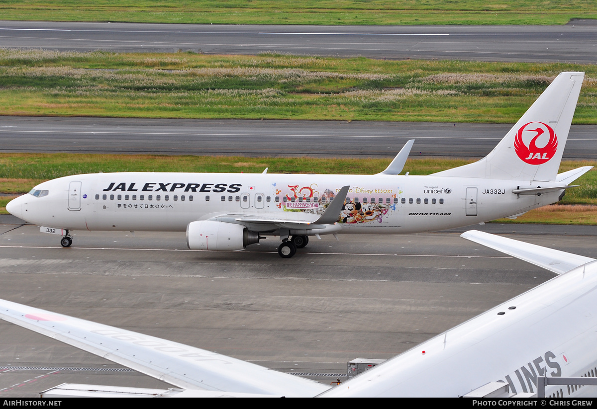 Aircraft Photo of JA332J | Boeing 737-846 | JAL Express - JAL | AirHistory.net #202573