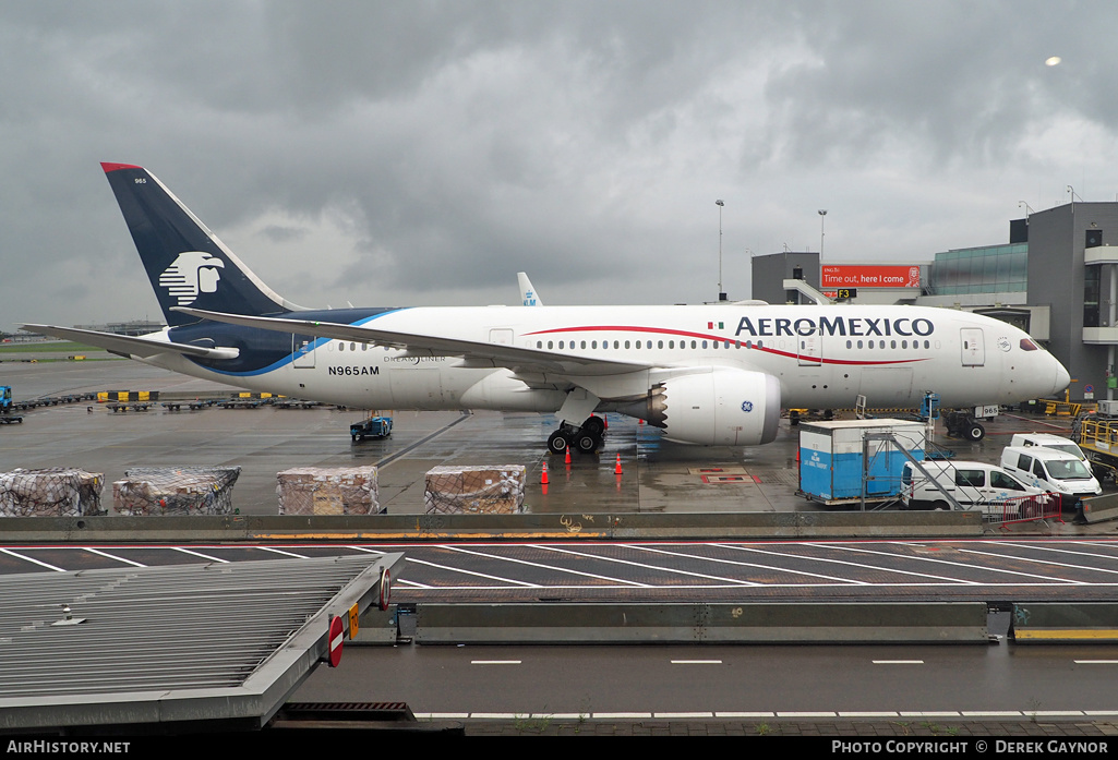 Aircraft Photo of N965AM | Boeing 787-8 Dreamliner | AeroMéxico | AirHistory.net #202611